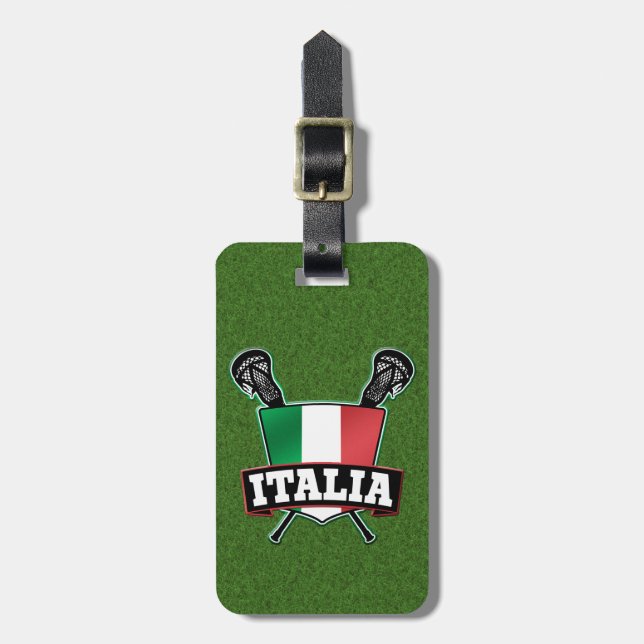 Étiquette À Bagage Modèle de balise de bagage de crosse italienne (Devant Vertical)