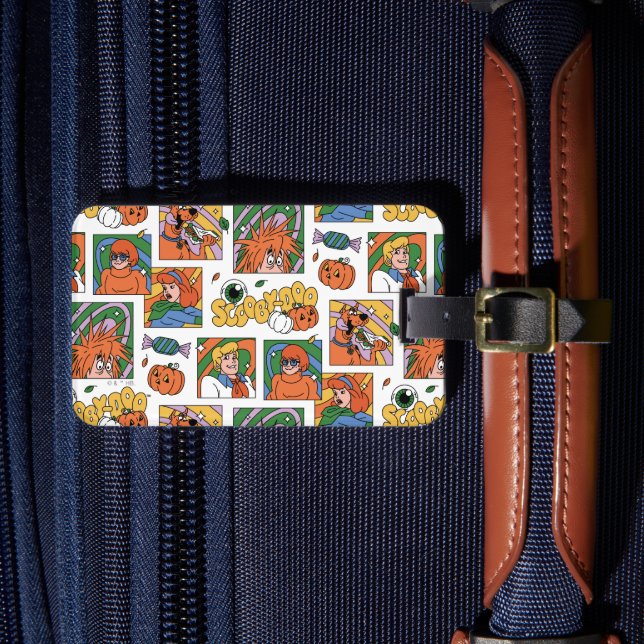 Étiquette À Bagage Modèle de photos Halloween de Scooby-Doo (Insitu Rectoal 4)
