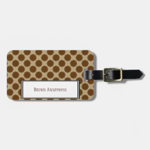Étiquette À Bagage Modèle de ruban à fleurs Brown par Kenneth Yoncich