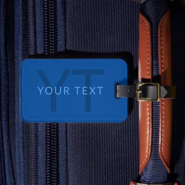 Étiquette À Bagage Modèle de texte modifiable pour le nom monographiq (Insitu Rectoal 4)