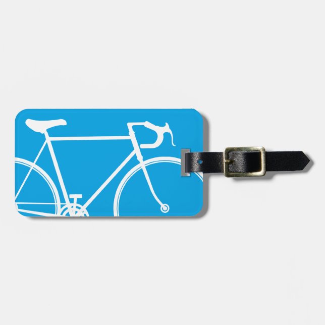 Étiquette À Bagage Modèle d'étiquette de sac de voyage à vélo (Devant horizontal)