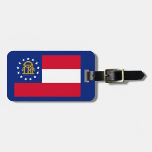 Étiquette À Bagage Modèle du drapeau de l'État de Géorgie