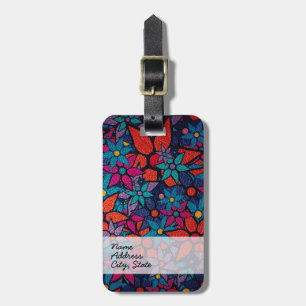 Étiquette À Bagage Modèle floral tendance #3