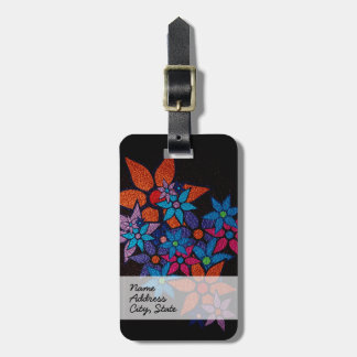 Étiquette À Bagage Modèle floral tendance #5