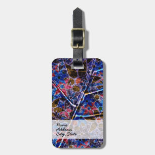 Étiquette À Bagage Modèle Floral tendance Vintage