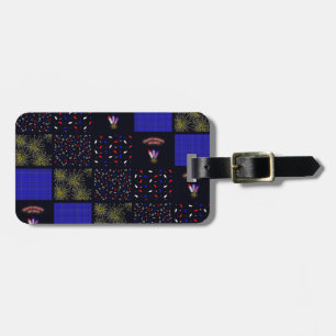 Étiquette À Bagage Modèle patchwork du 4 juillet - 4 juillet