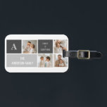 Étiquette À Bagage Moden 3Collage Photo & Grey Meilleur Cadeau Famili<br><div class="desc">Moden 3Collage Photo & Grey Meilleur Cadeau Familial</div>