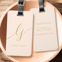 Moderne Monogramme Script Calligraphie Blush Pink