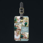 Étiquette À Bagage Moderne or multi photo famille style<br><div class="desc">Moderne or multi photo famille élégant design élégant. Idéal anniversaire réfléchi,  jour des mères,  Fête des pères ou cadeau de Noël.</div>