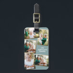 Étiquette À Bagage Moderne or multi photo famille style<br><div class="desc">Moderne or multi photo famille élégant design élégant. Idéal anniversaire réfléchi,  jour des mères,  Fête des pères ou cadeau de Noël.</div>
