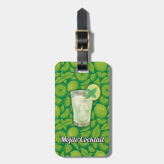 Étiquette À Bagage Mojito (Devant Vertical)