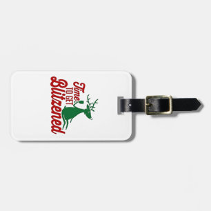 Étiquette À Bagage Moment de se faire Blitzener Noël Renne