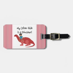 Étiquette À Bagage Mon autre tour est un dinosaure aa