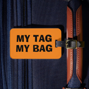 Étiquette À Bagage Mon étiquette Mon sac   Drôle étiquette de bagages