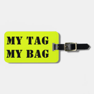 Étiquette À Bagage Mon sac