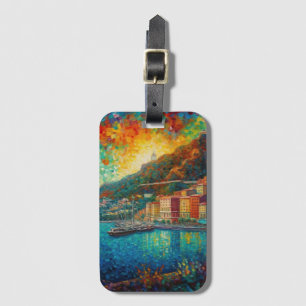 Étiquette À Bagage Monaco, Monte-Carlo Bay en style van Gogh