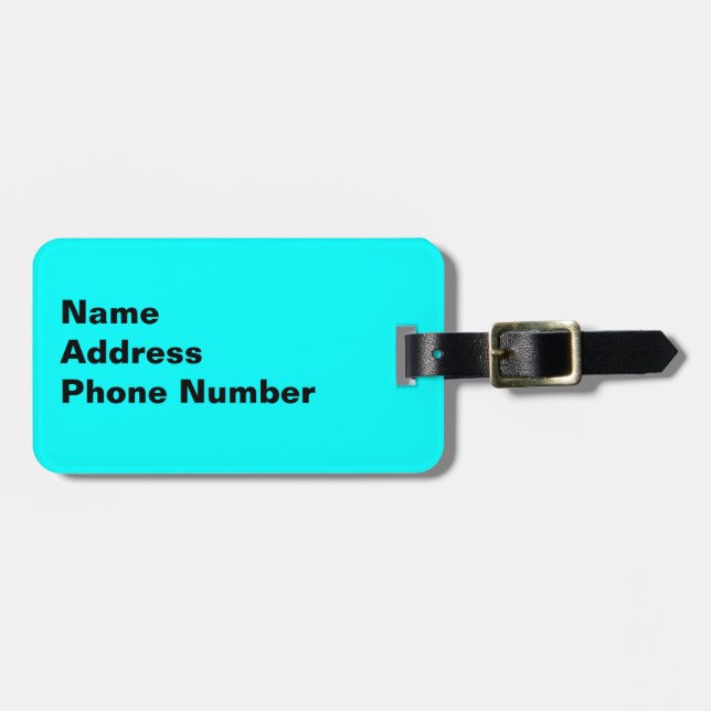 Étiquette À Bagage Monarchia (Devant horizontal)