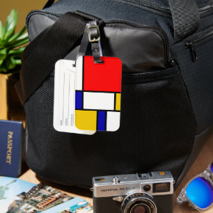 Étiquette À Bagage Mondrian 2