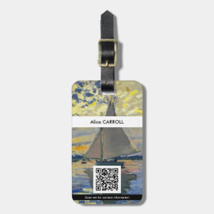 Étiquette À Bagage Monet - Bateau à Petit-Gennevilliers - Code QR