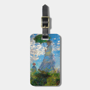 Étiquette À Bagage Monet Femme Parasol Impressionnisme