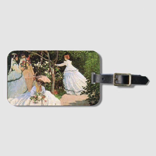 Étiquette À Bagage Monet - Les femmes dans le jardin (Devant Horizontal)
