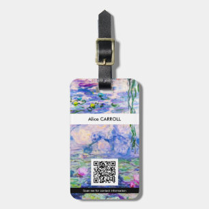 Étiquette À Bagage Monet - Lys d'eau / Nympheas 1919 - Code QR