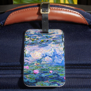 Étiquette À Bagage Monet - Nymphéas, 1919, rose,