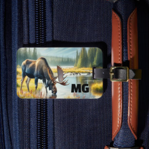 Étiquette À Bagage Monogram Moose Voyage pour hommes