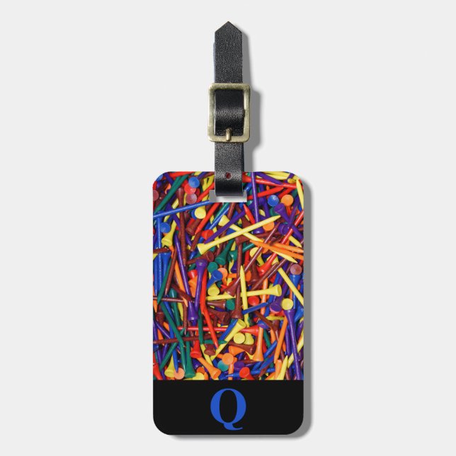 Étiquette À Bagage Monogram Sports Golf Tee - shirts Voyage bagages (Devant Vertical)