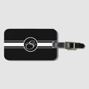 Étiquette À Bagage Monogramme