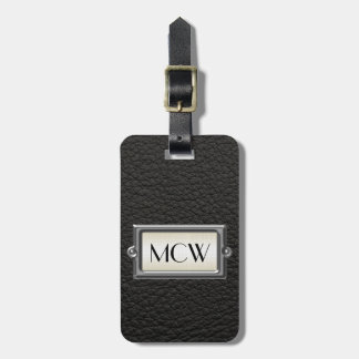 Étiquette À Bagage Monogramme 3-Lettre Executive Hommes Personnalisé