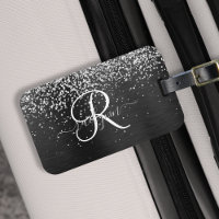 Monogramme à étincelle noire à Parties scintillant