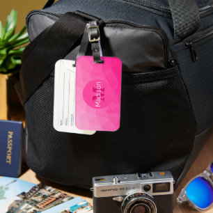 Étiquette À Bagage Monogramme à motif géométrique en maille dégradé r