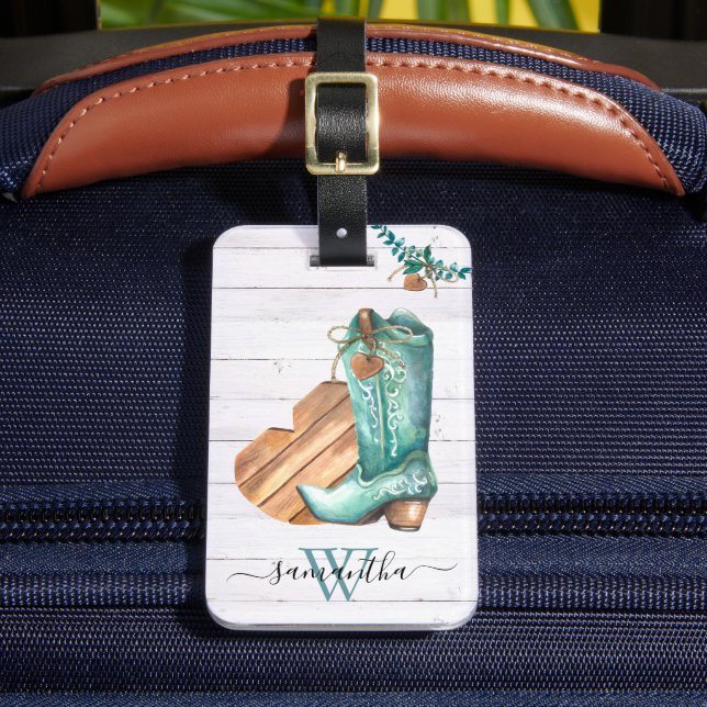 Étiquette À Bagage Monogramme Boho Boho Boho Boho (Insitu Rectoal 2)