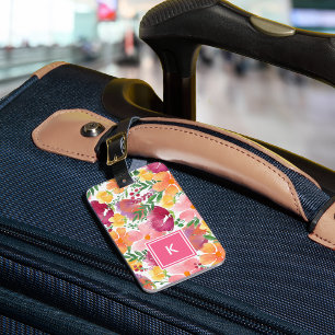Étiquette À Bagage Monogramme californien de Poppy