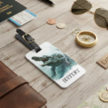 Étiquette À Bagage Monogramme de l'alligator de reptile crocodile<br><div class="desc">Cette conception a été créée par art numérique. Elle peut être personnalisée dans la zone fournir ou customiser en choisissant le clic pour customiser une autre option et en changeant le nom, les initiales ou les mots. Vous pouvez également modifier la couleur et le style du texte ou supprimer le...</div>