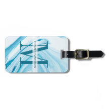 Monogramme de marbre bleu