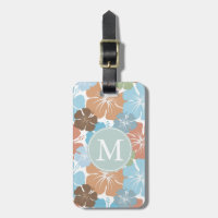 Monogramme Hawaiian Tropical Hibiscus Flowers
