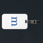 Étiquette À Bagage Monogramme initial moderne<br><div class="desc">Tag de bagages Monogramme initial moderne</div>