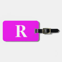 Monogramme Nom initial Modèle Purple Blanc Cute