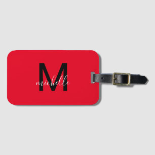 Étiquette À Bagage Monogramme personnalisé