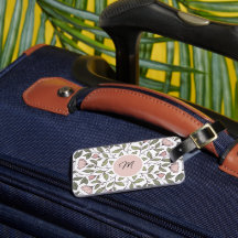 Monogramme personnalisé de fleurs délicates
