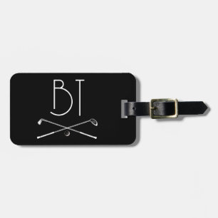 Étiquette À Bagage Monogramme Simple Style Vintage Rétro Personnalisé