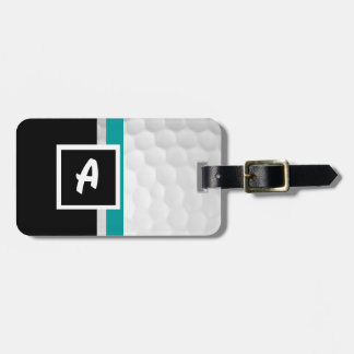Étiquette À Bagage Monogramme une étiquette de bagage de boule de