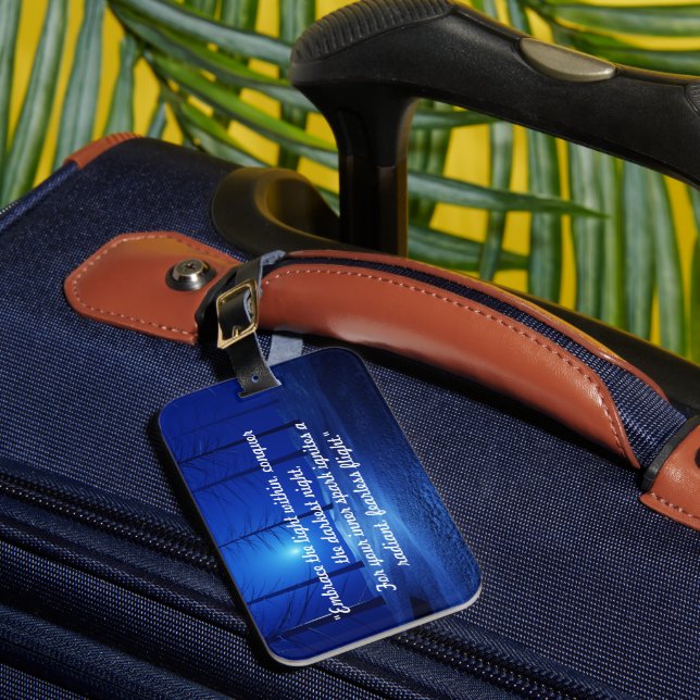 Étiquette À Bagage Monographie moderne de la forêt bleu foncé (Insitu Rectoal 1)
