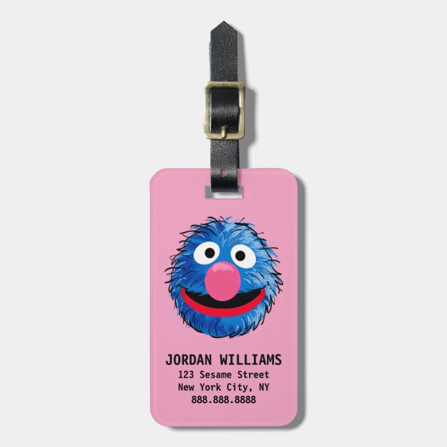 Étiquette À Bagage Monster à la fin de cette histoire | Grover (Devant Vertical)