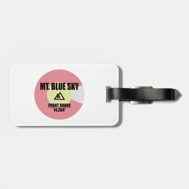 Étiquette À Bagage Mont Blue Sky Colorado (Dos horizontal)