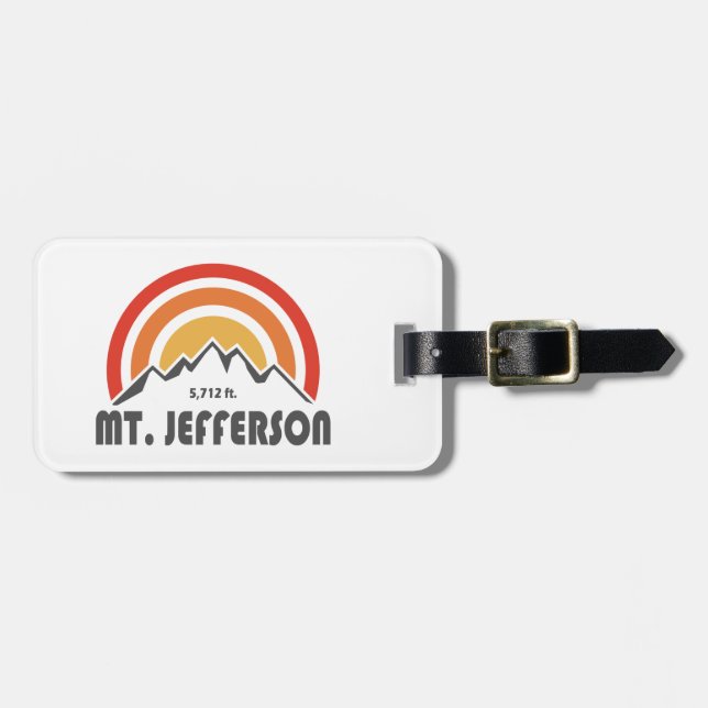 Étiquette À Bagage Mont Jefferson New Hampshire (Devant horizontal)
