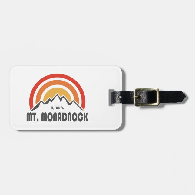 Étiquette À Bagage Mont Monadnock New Hampshire (Devant horizontal)