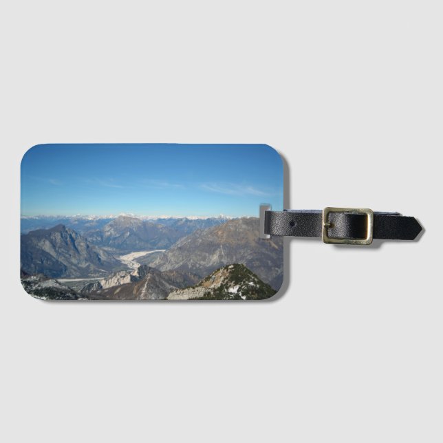 Étiquette À Bagage Montagnes (Devant Horizontal)